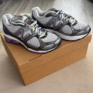 New Balance Women's Gray and Purple Athletic Shoes